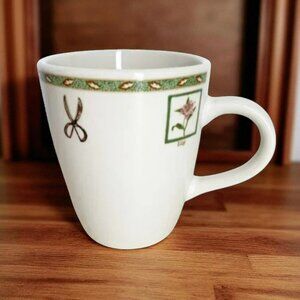 Royal Norfolk Greenbriar Garden Coffee Mug Cup Nature Garden Tools Flowers